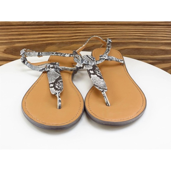 J.CREW Size 9 M Women Sandal T-Strap Multicolor Synthetic - Picture 3 of 10
